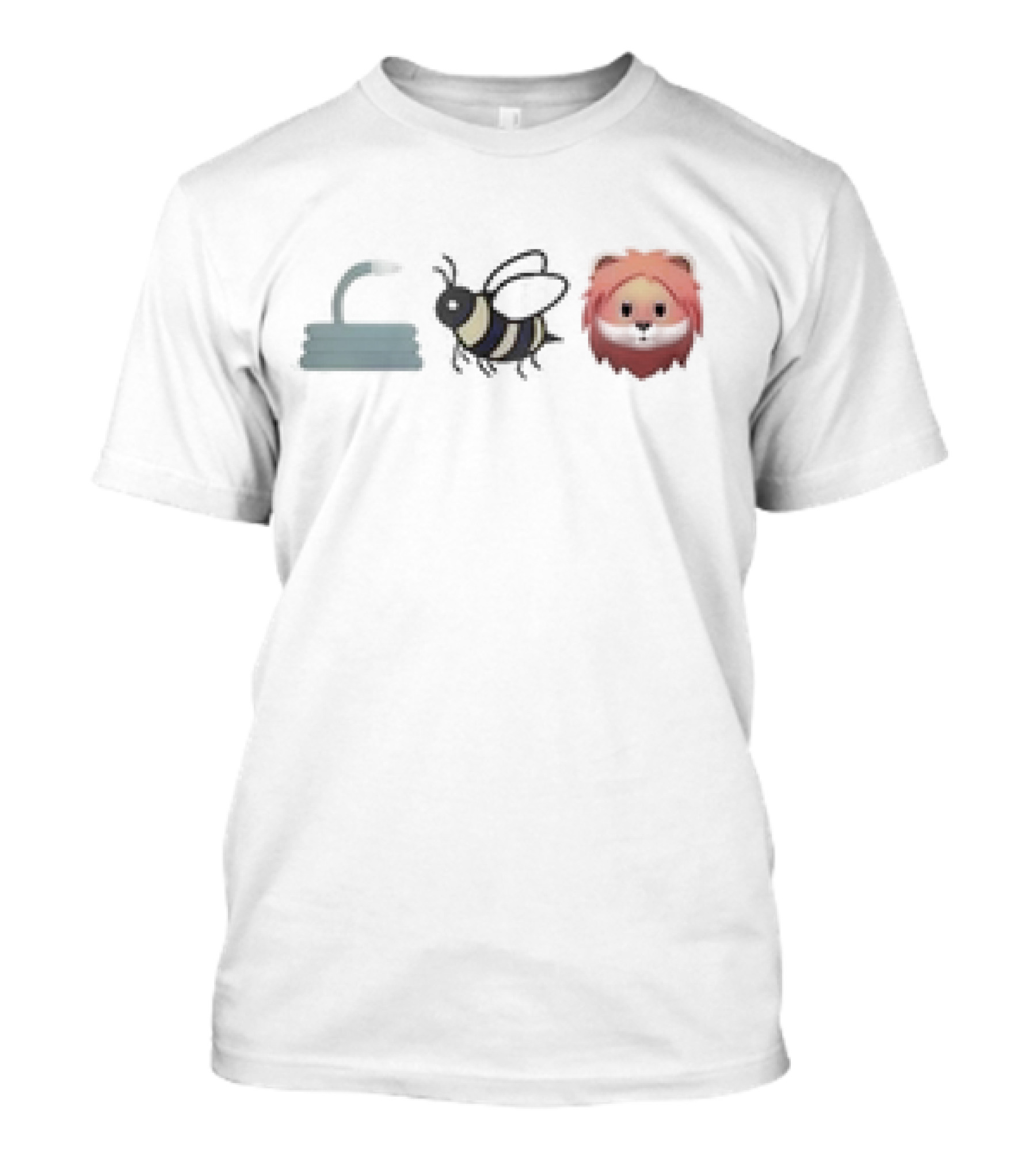 Snake Hose Bee Lion Emoji Sequence T-Shirt
