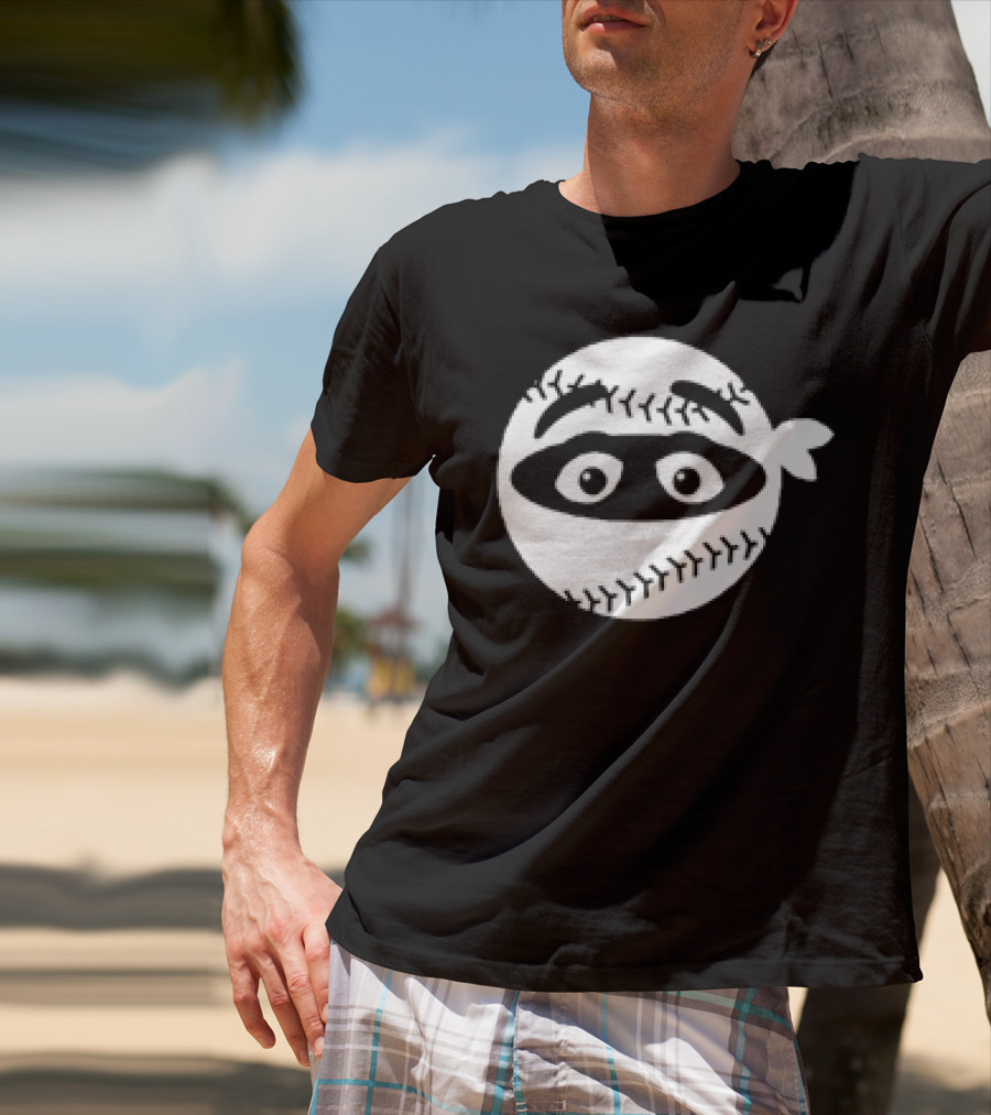 New York Mets Baseball Pitching Ninja Grimace T-Shirt