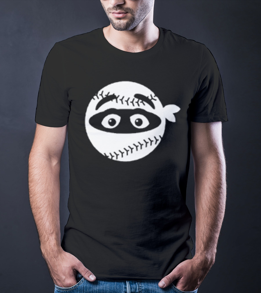 New York Mets Baseball Pitching Ninja Grimace T-Shirt
