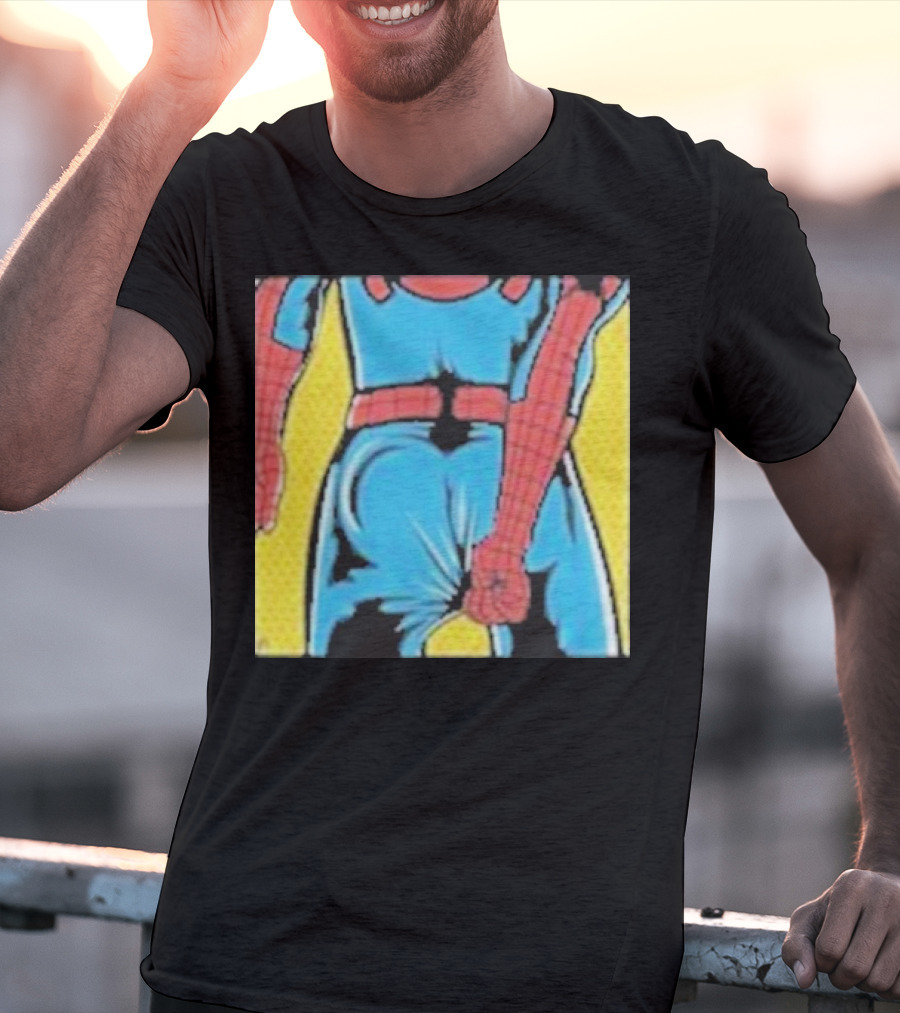 Spider-Man Suit Tightness Issue Visual Pop T-Shirt