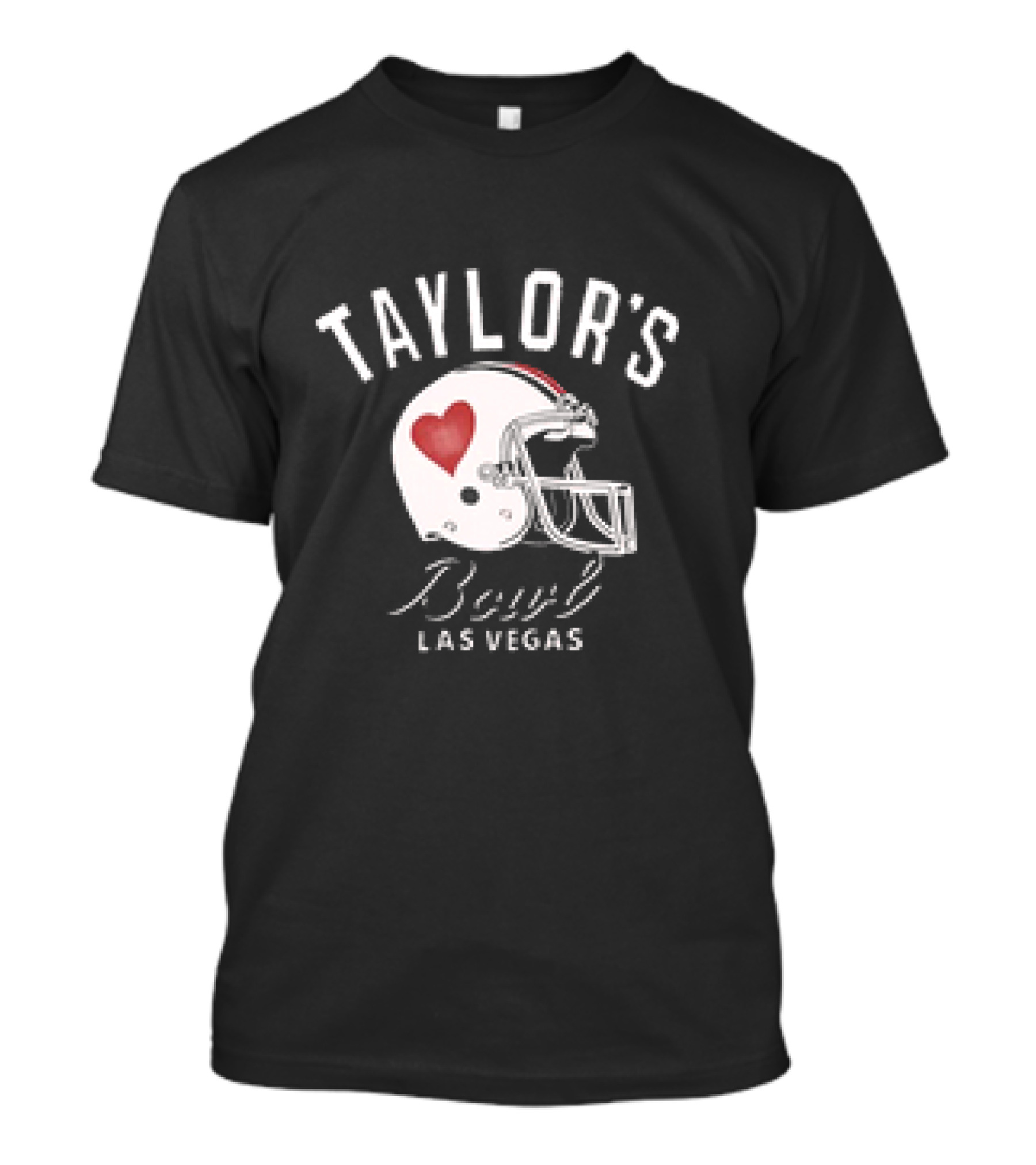 TAYLOR'S Bowl Las Vegas Football Helmet Heart T-Shirt
