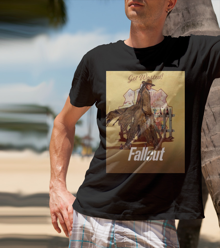 Get Wasted Fallout Series Western Theme Premieres April 12 On Prime Video T-Shirt