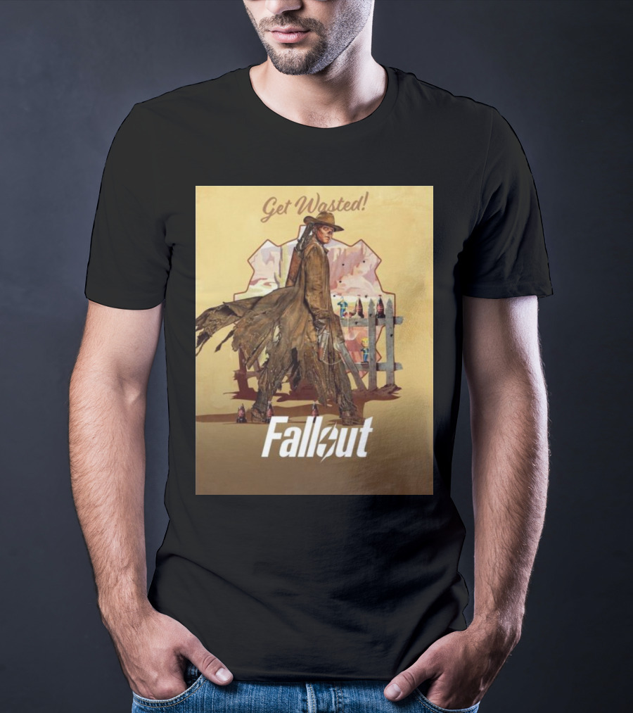 Get Wasted Fallout Series Western Theme Premieres April 12 On Prime Video T-Shirt