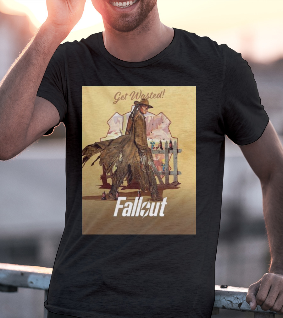 Get Wasted Fallout Series Western Theme Premieres April 12 On Prime Video T-Shirt