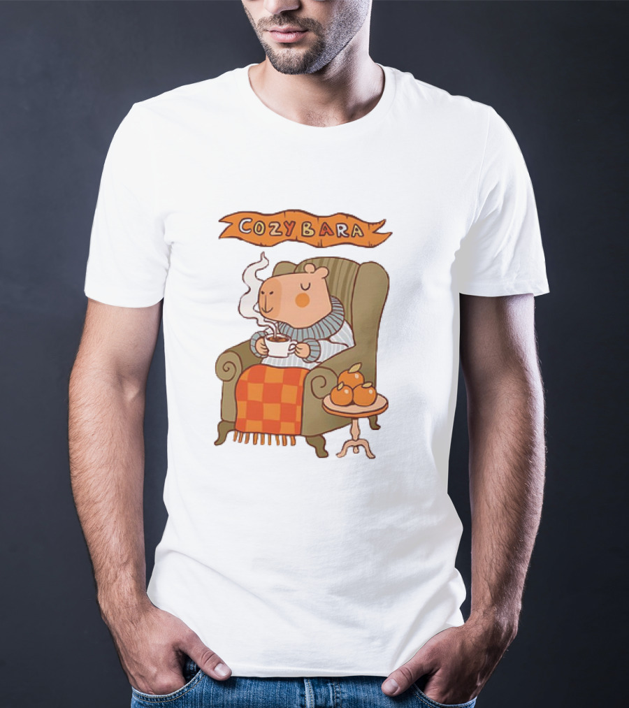 Cozybara Capybara Meme Cute T-Shirt