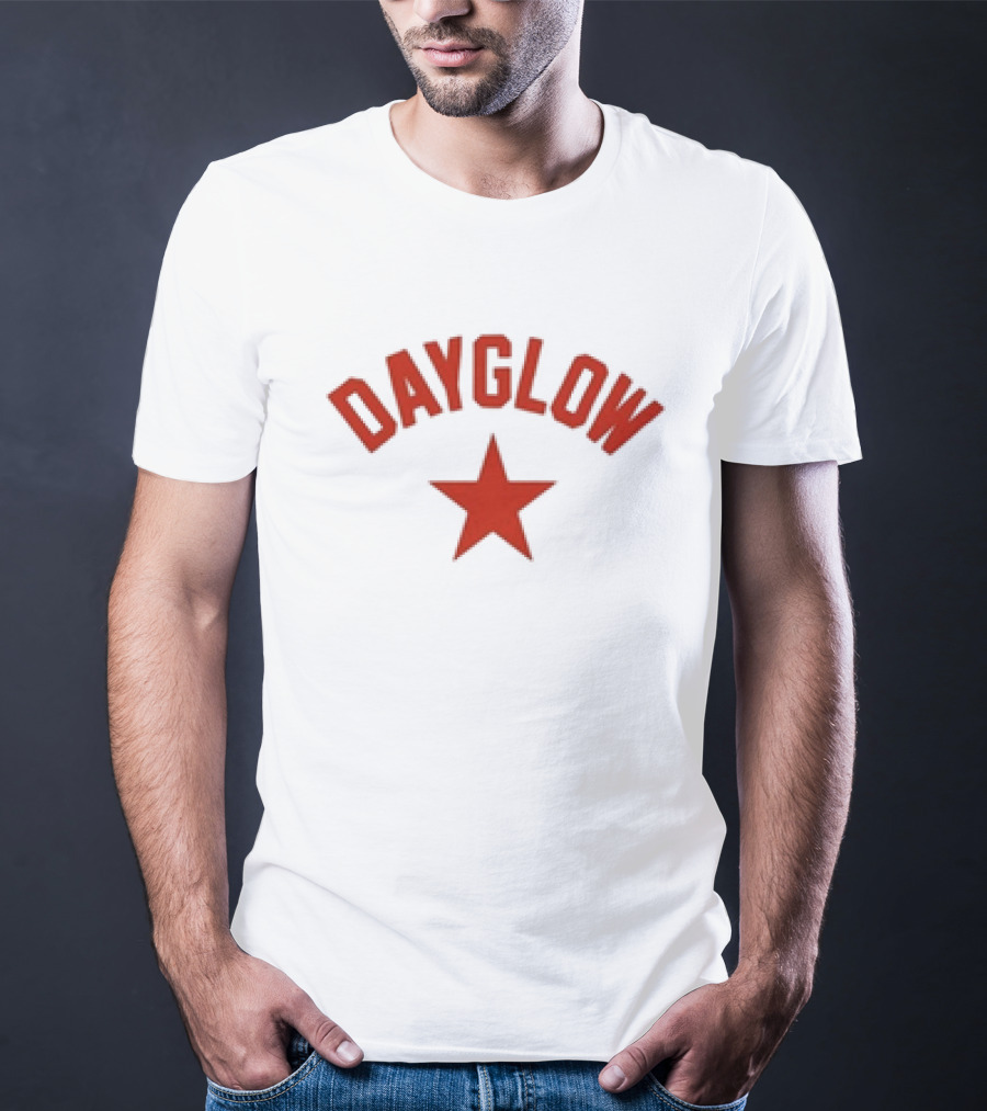 Dayglow Red Star White T-Shirt