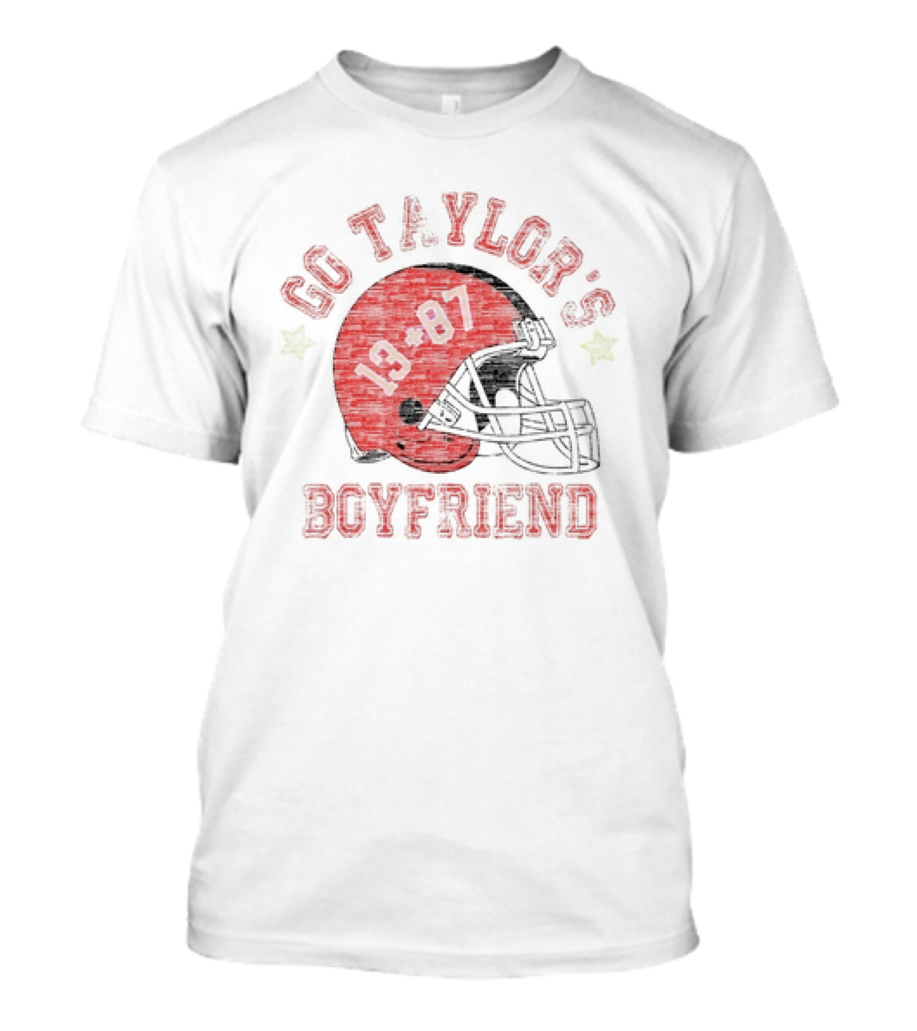 Go Taylor’s Boyfriend 13 87 Football Helmet T-Shirt