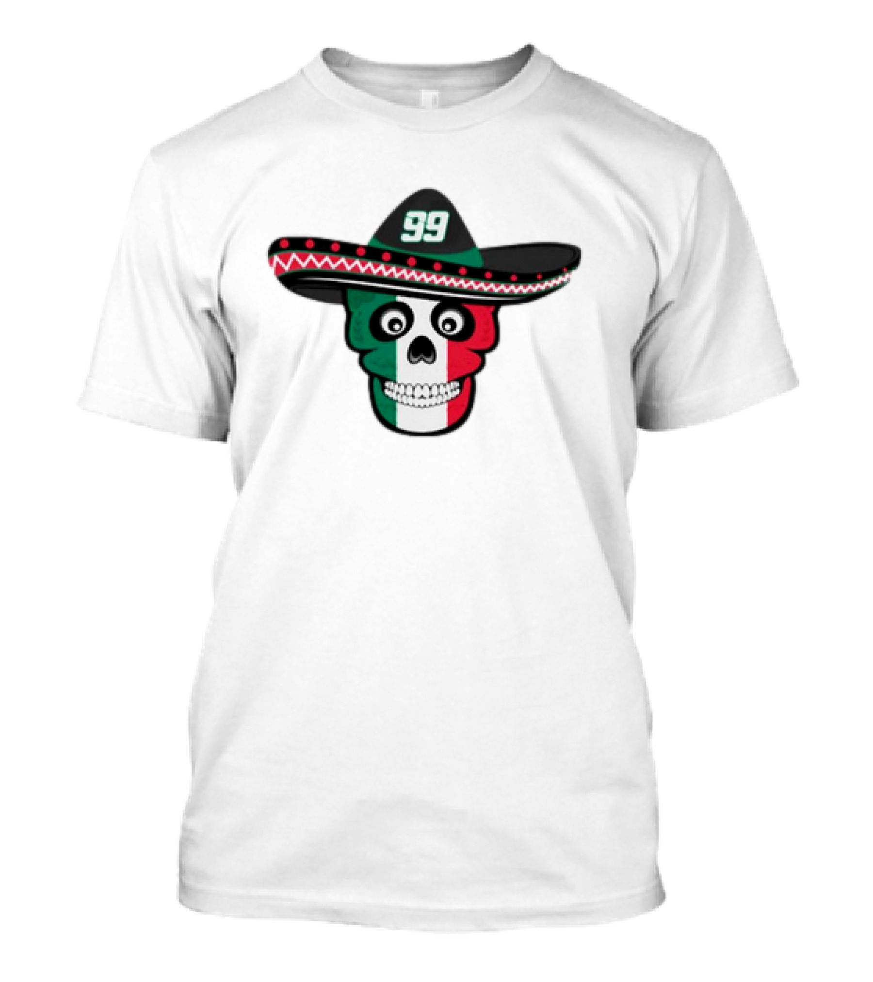 Skull 99 Daniel Suarez Pancho Hat Mexican Colors T-Shirt