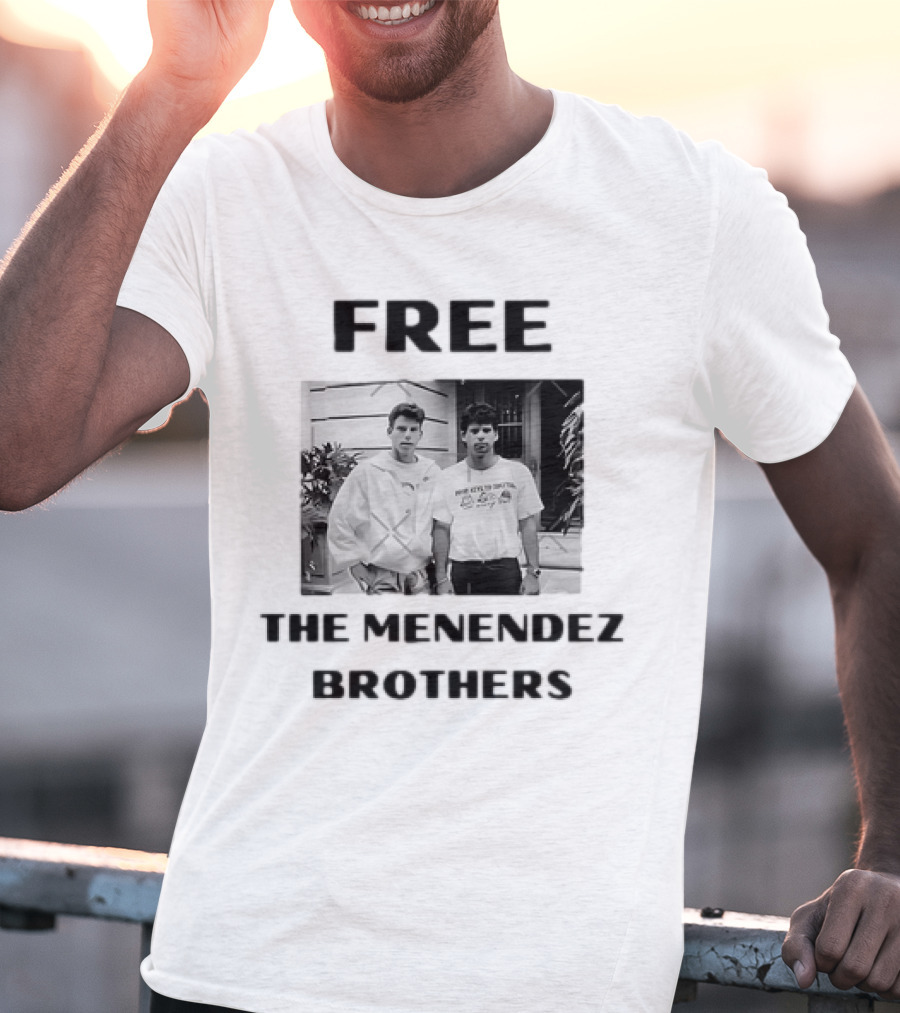 Free The Menendez Brothers Photo T-Shirt