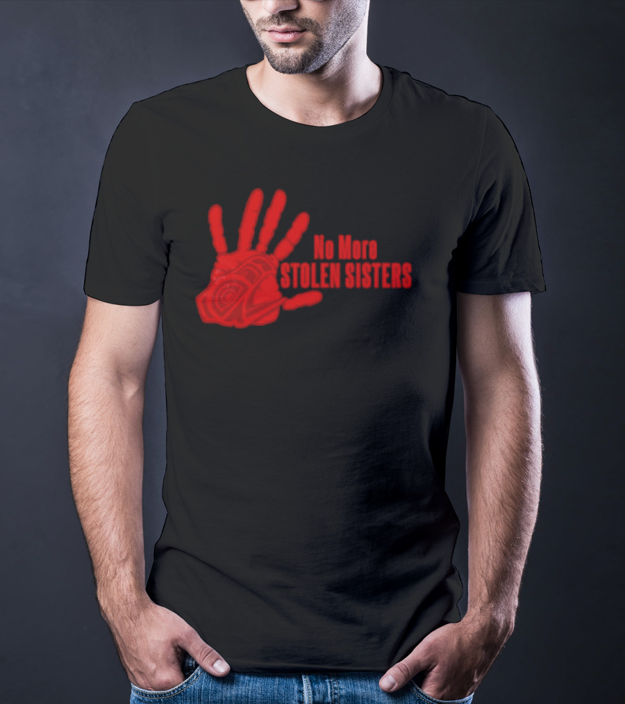 No More Stolen Sisters Red Blood Hand T-Shirt