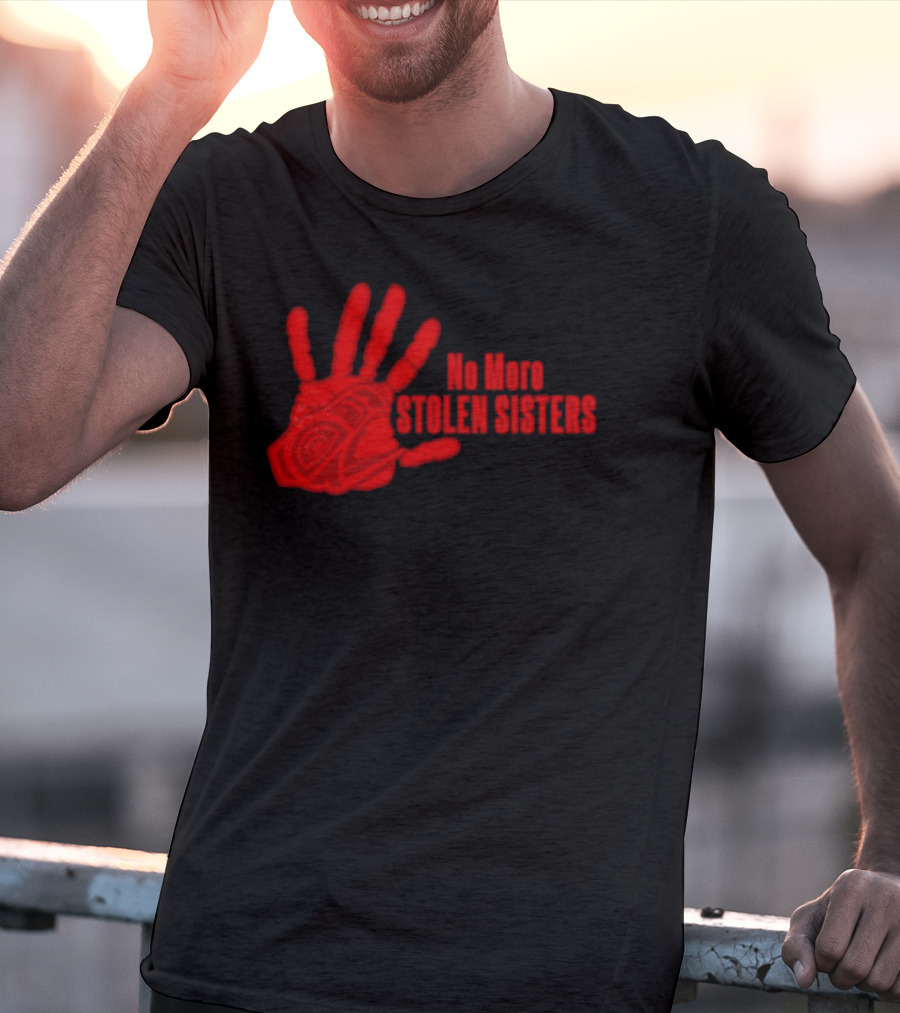 No More Stolen Sisters Red Blood Hand T-Shirt