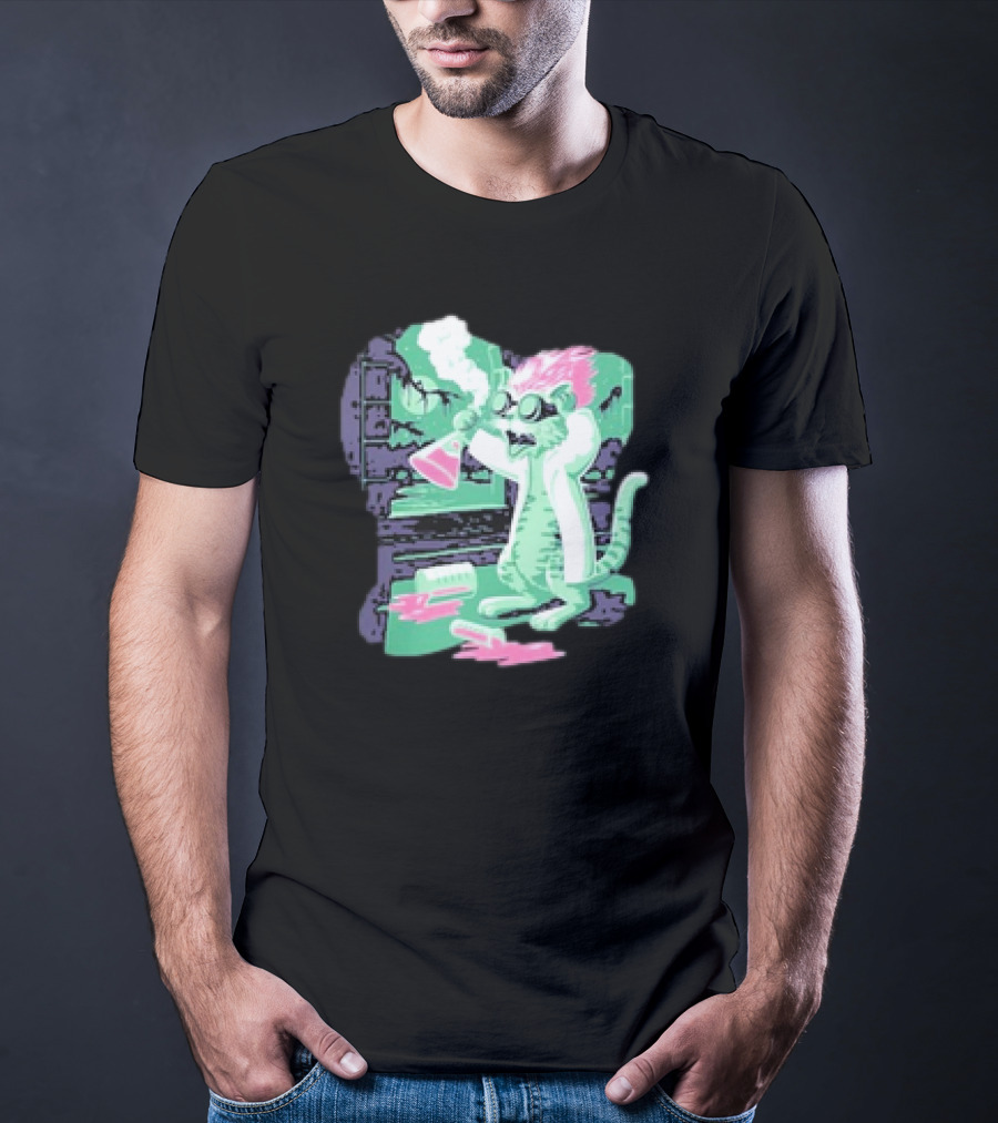 Kyle’s Corner Feline Weird Oct 24-27 Live Oak FL Mad Scientist Cat Lab T-Shirt