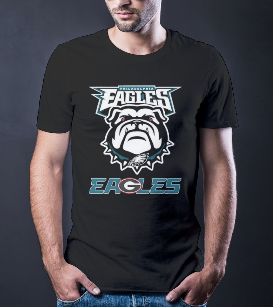 Philadelphia Eagles Dawgs Bulldogs Eagle Logo Bulldog T-Shirt