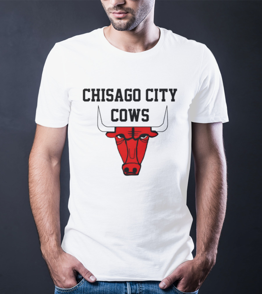 Chisago City Cows Red Bull Head T-Shirt