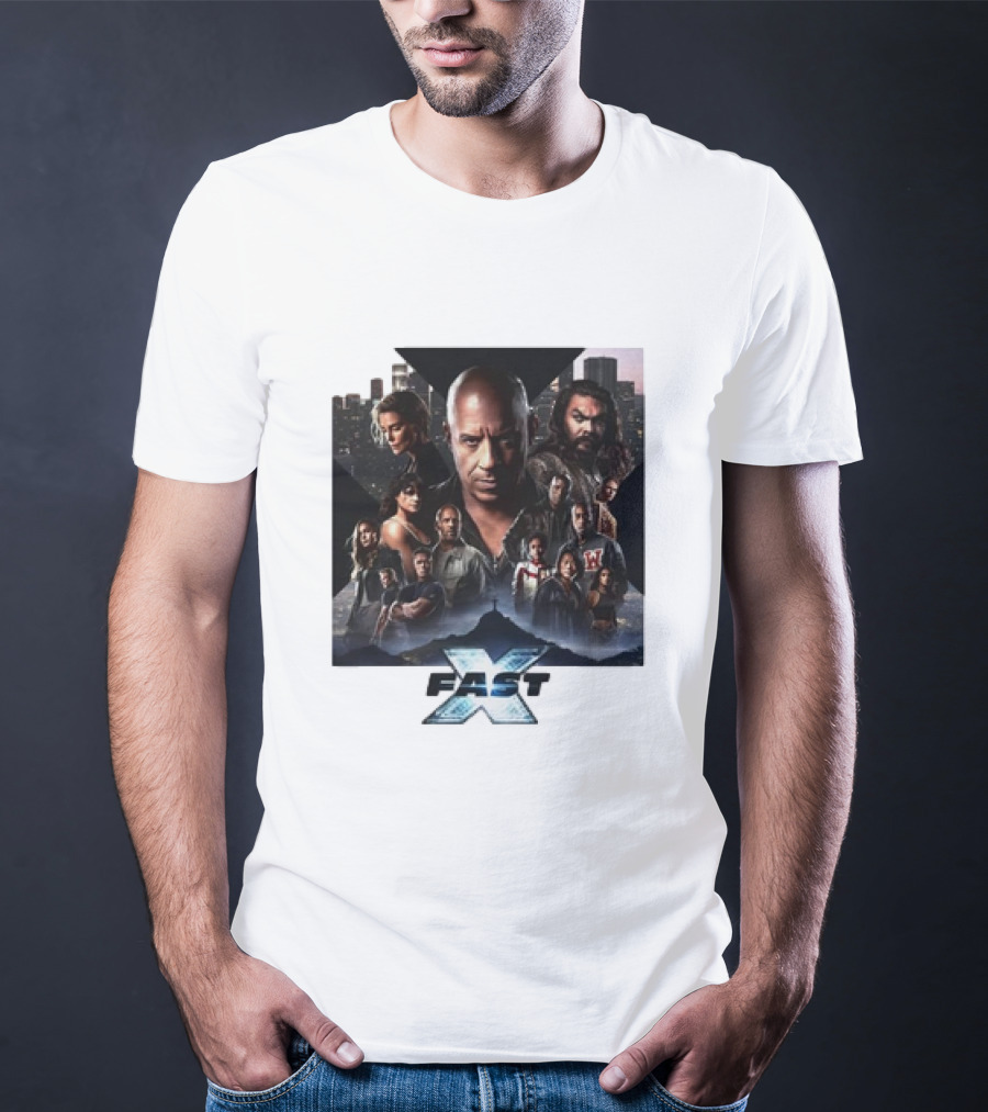 Fast X Cast Ensemble In Urban Cityscape T-Shirt
