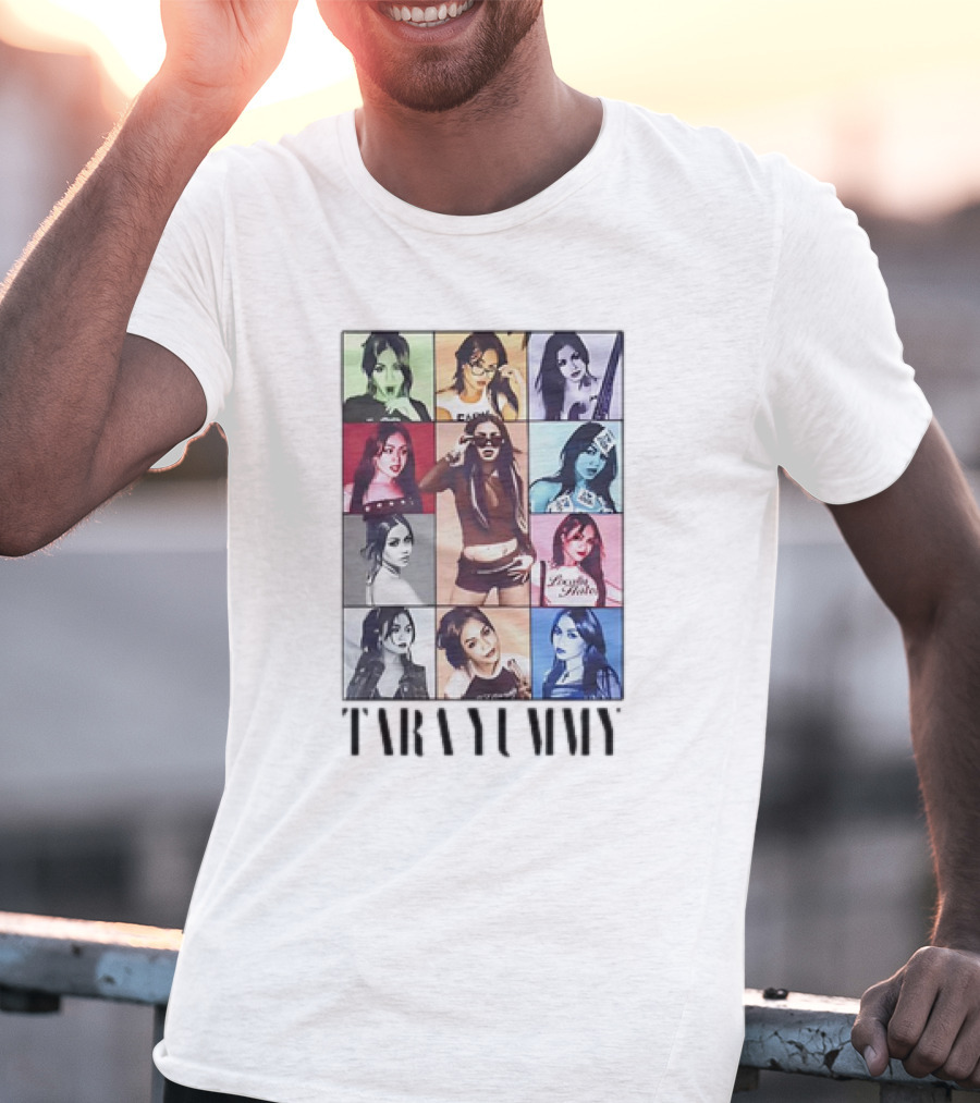 Tara Yummy Colorful Era Photos Montage T-Shirt