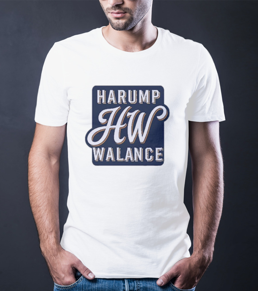 HW Harump Walance Block Font T-Shirt