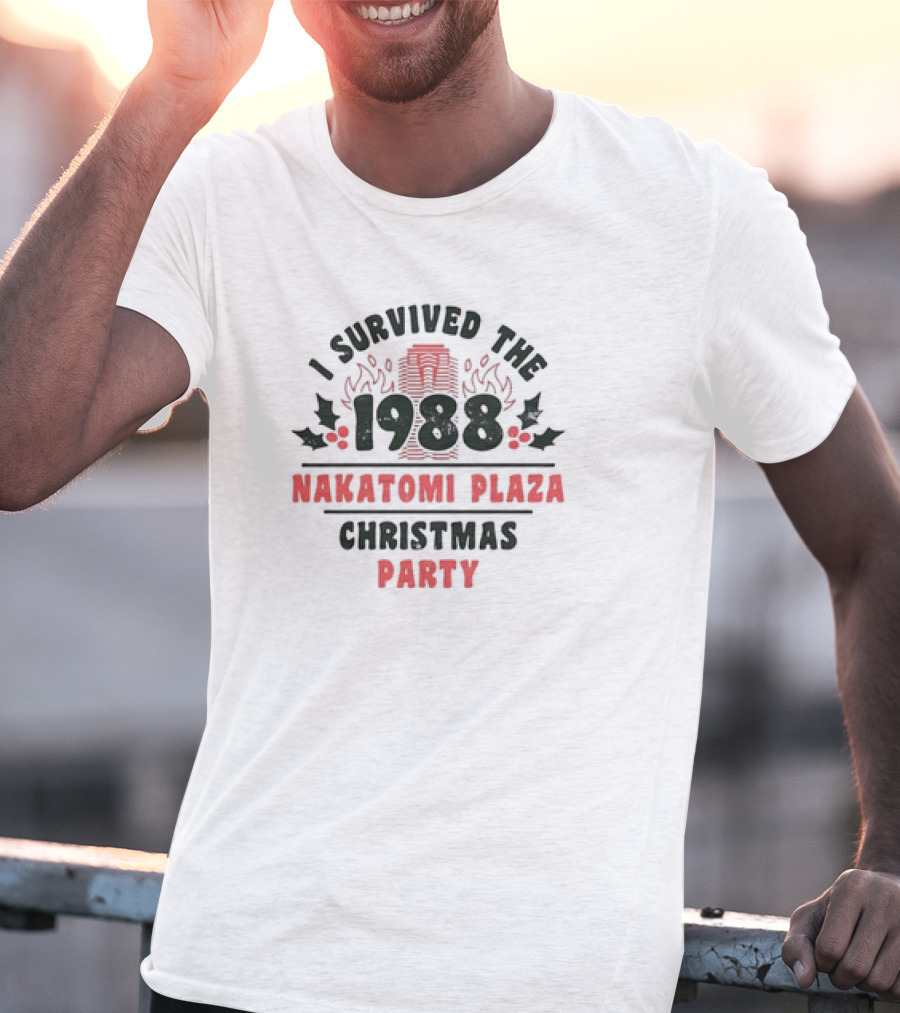 I Survived The 1988 Nakatomi Plaza Christmas Party Retro T-Shirt