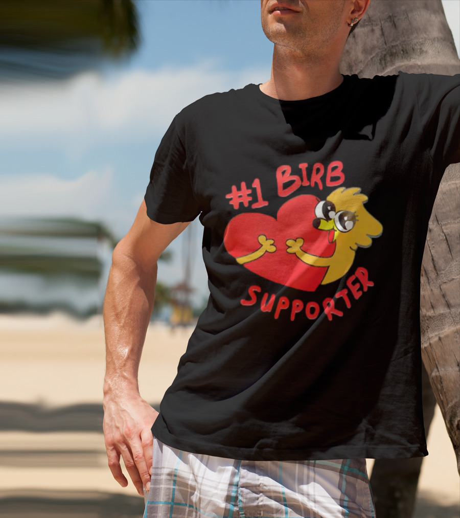 1 Birb Supporter Heart Hug T-Shirt