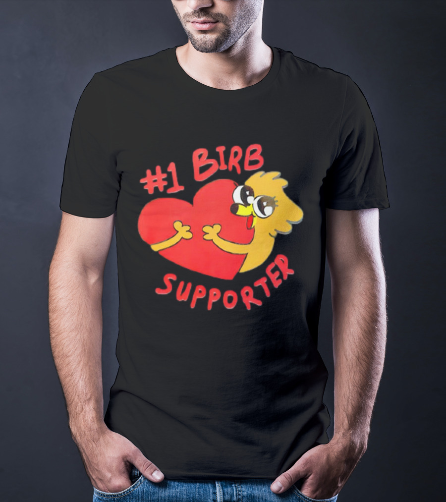 1 Birb Supporter Heart Hug T-Shirt