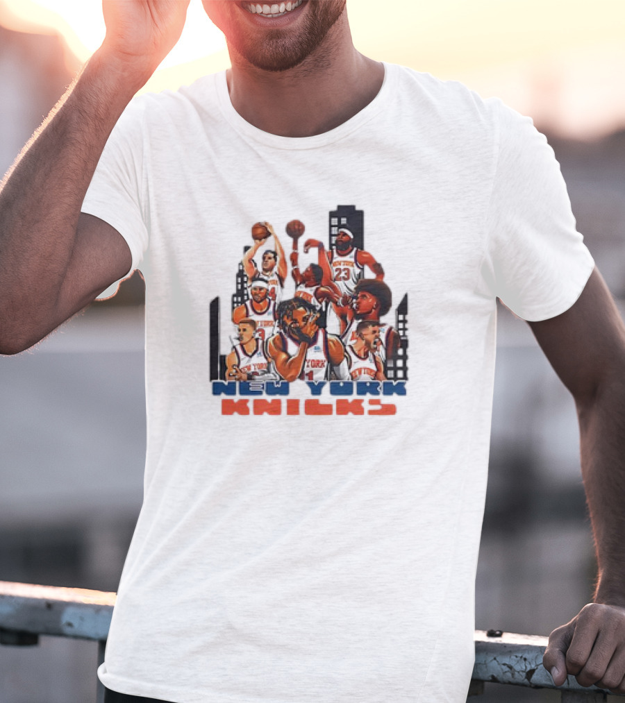 Jalen Brunson New York Knicks Basketball Team New Era T-Shirt