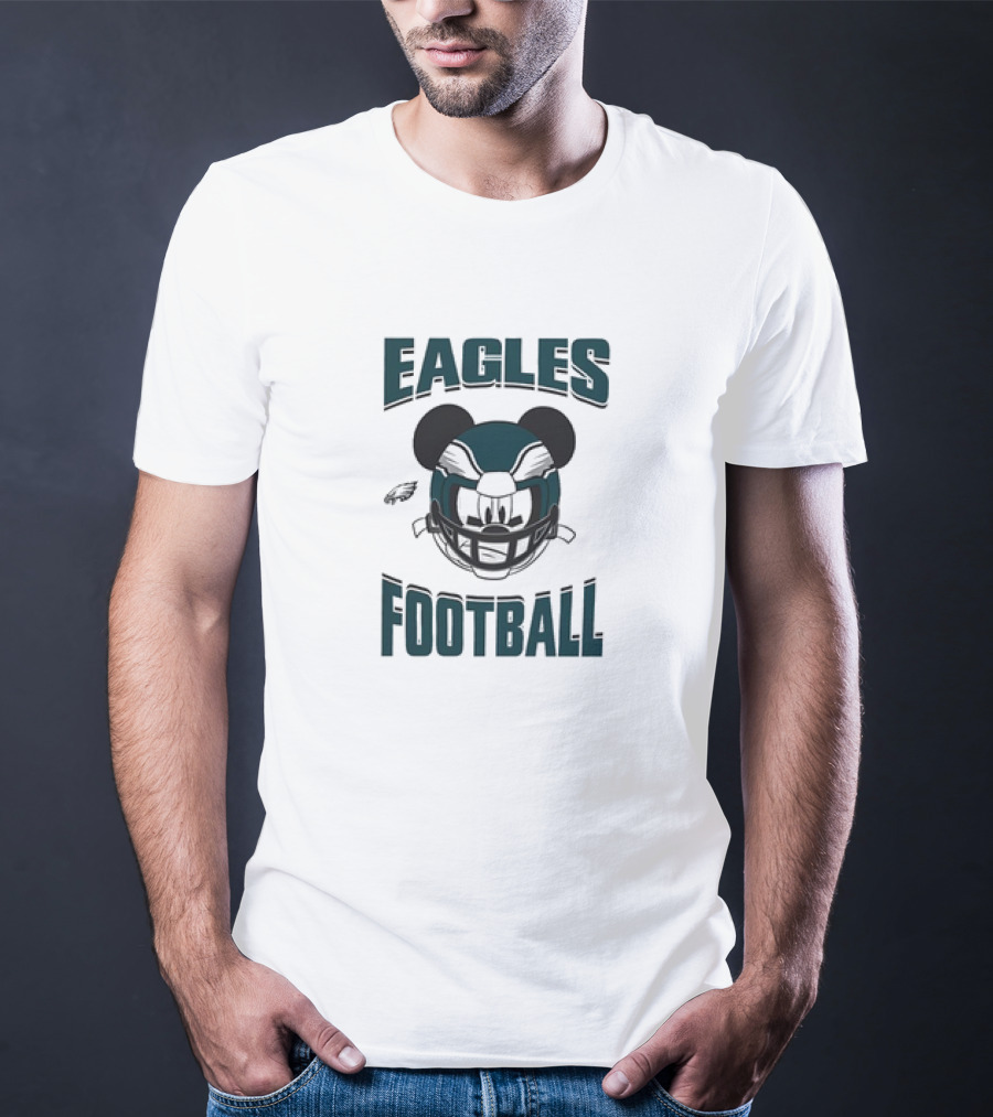 Eagles Football Mickey Mouse Helmet Philadelphia T-Shirt