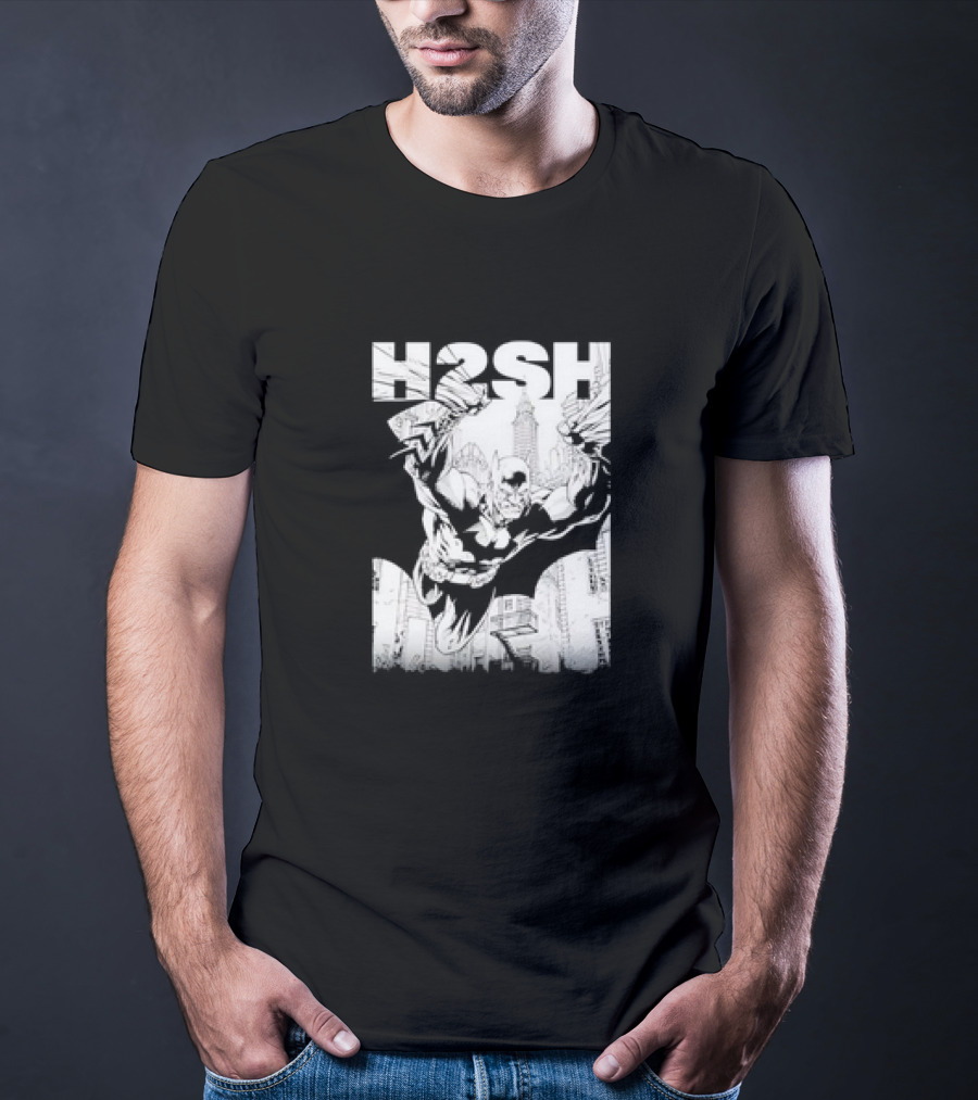 Batman Hush Jim Lee Scott Williams Retro Batman Gotham Skyline T-Shirt
