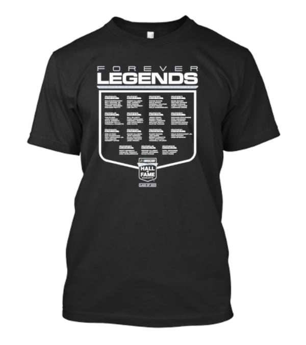 Forever Legends NASCAR 2025 Hall Of Fame Carl Edwards Ralph Moody Ricky Rudd Inductee T-Shirt