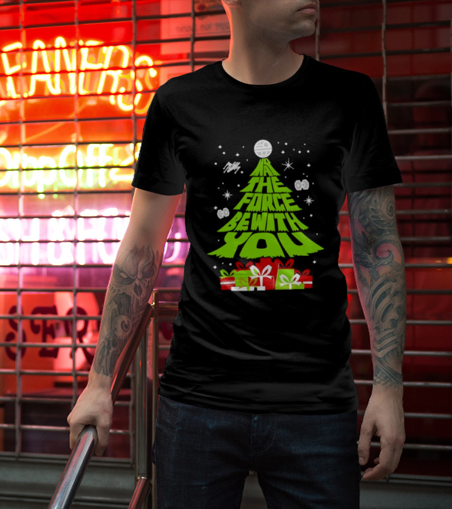 Star Wars May The Force Be With You Christmas Tree T-Shirt