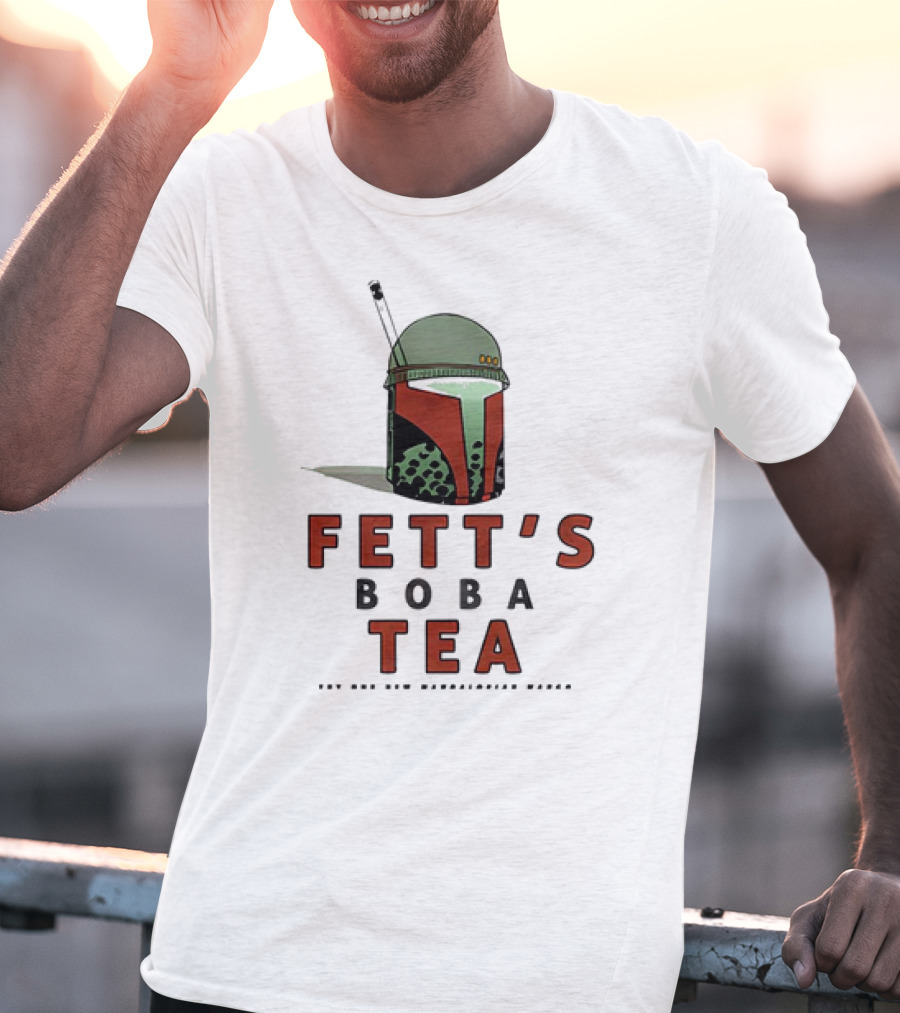 Fett’s Boba Tea Try Our New Mandalorian Flavor T-Shirt