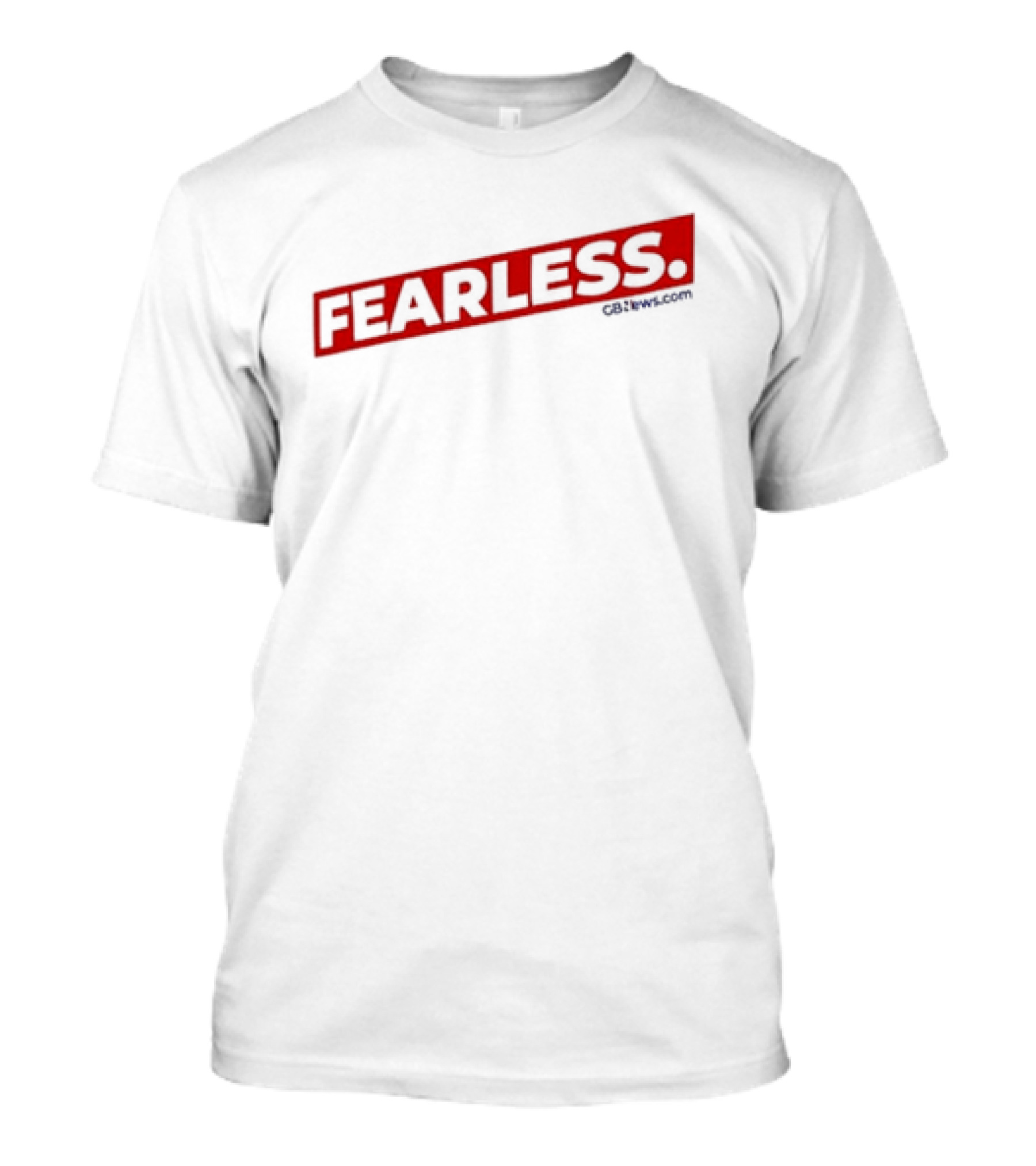 Fearless GBnews.com Bold Red Text T-Shirt