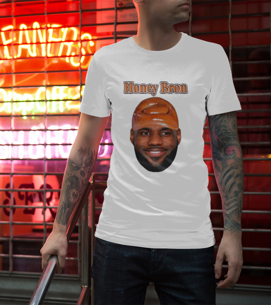 Honey Bron Lebron James Honey Brown Face T-Shirt