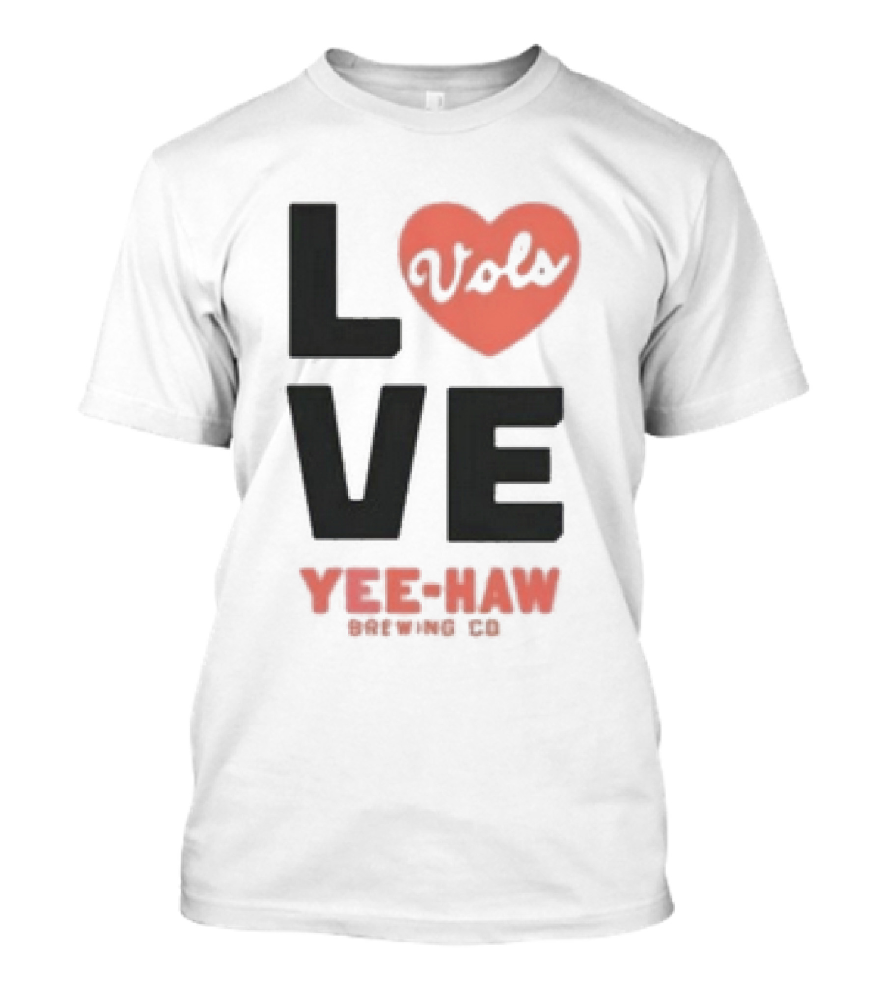 Love Vols Yee-Haw Brewing Co Tennessee Volunteers T-Shirt