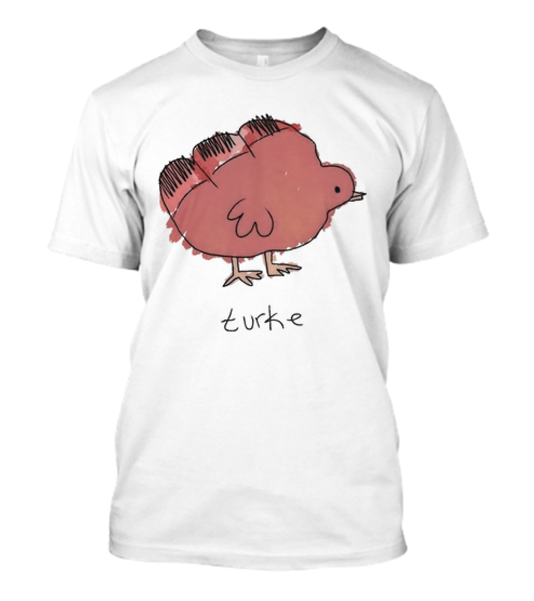 Turke Turkey Thanksgiving Turkey Drawing T-Shirt
