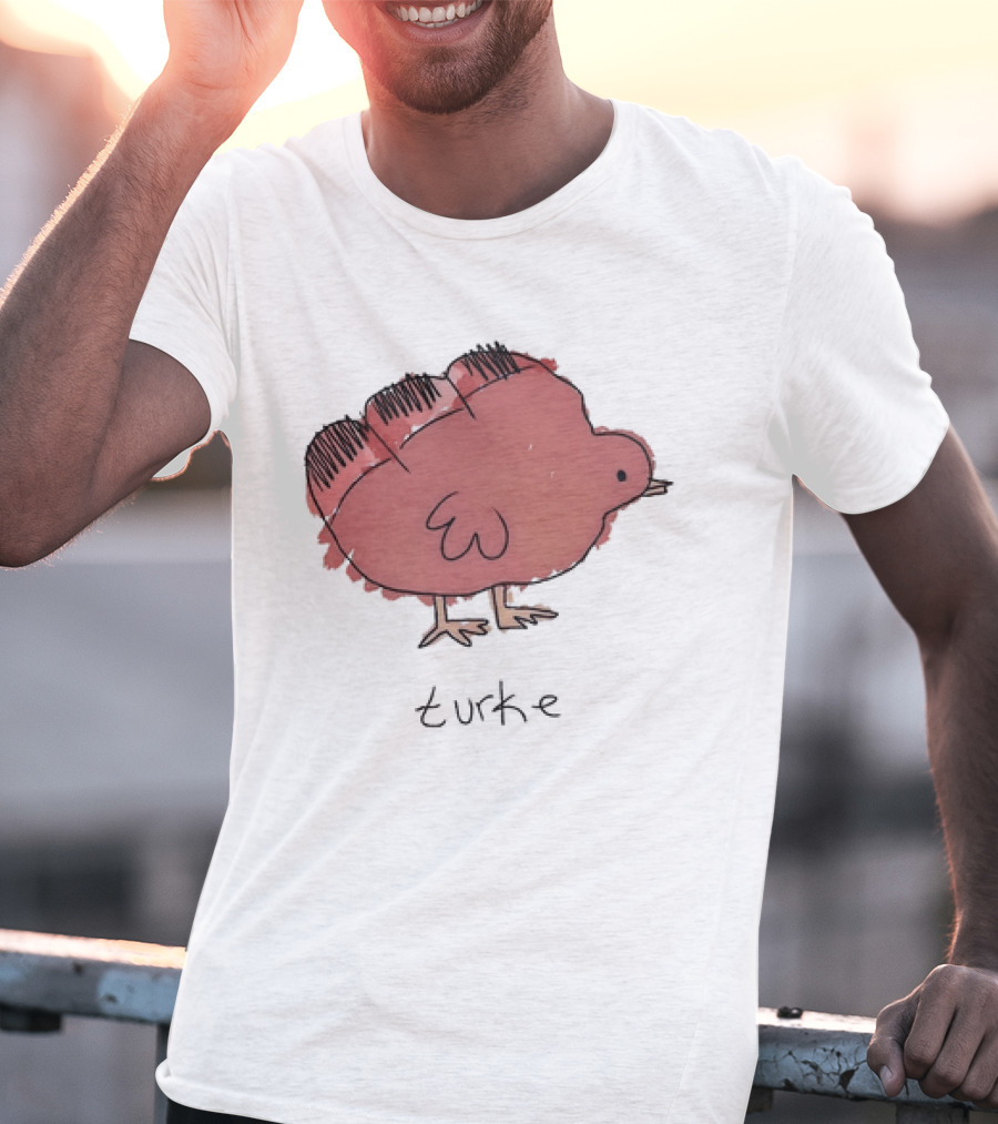 Turke Turkey Thanksgiving Turkey Drawing T-Shirt