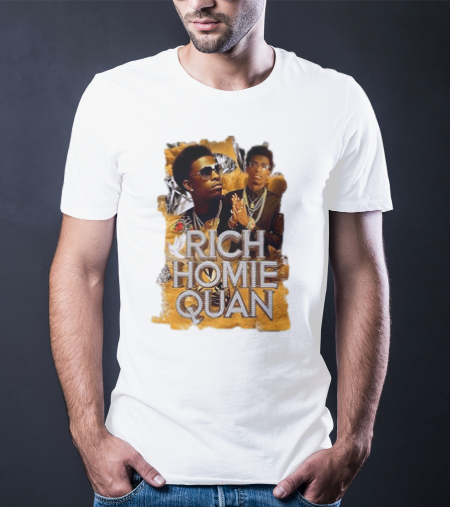 Rich Homie Quan Vintage Style Graphic Collage T-Shirt