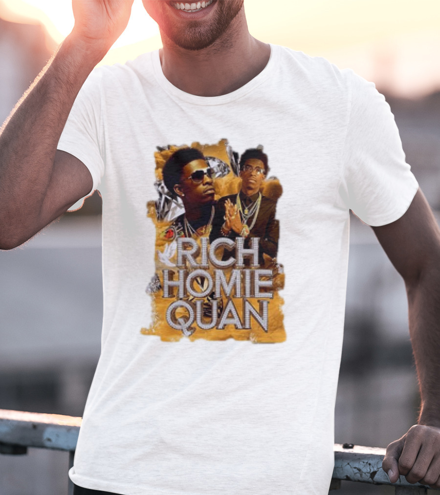 Rich Homie Quan Vintage Style Graphic Collage T-Shirt