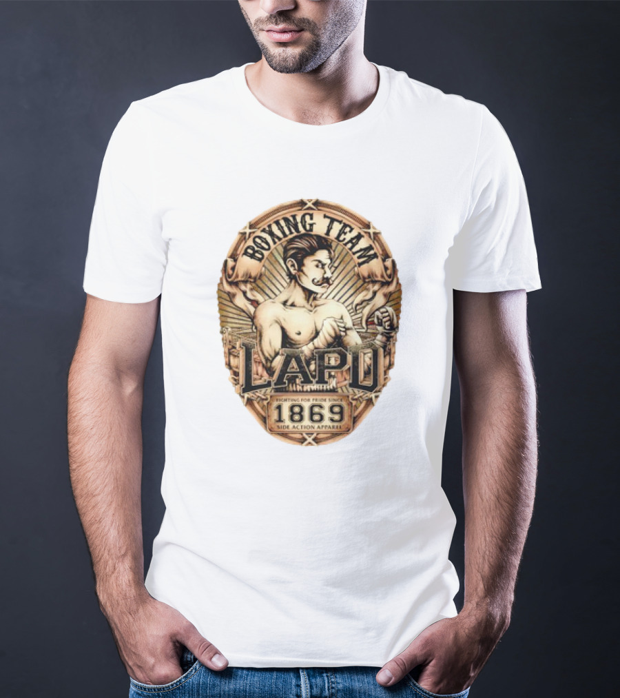 Boxing Team LAPD Fighting For Pride Since 1869 Side Action T-Shirt