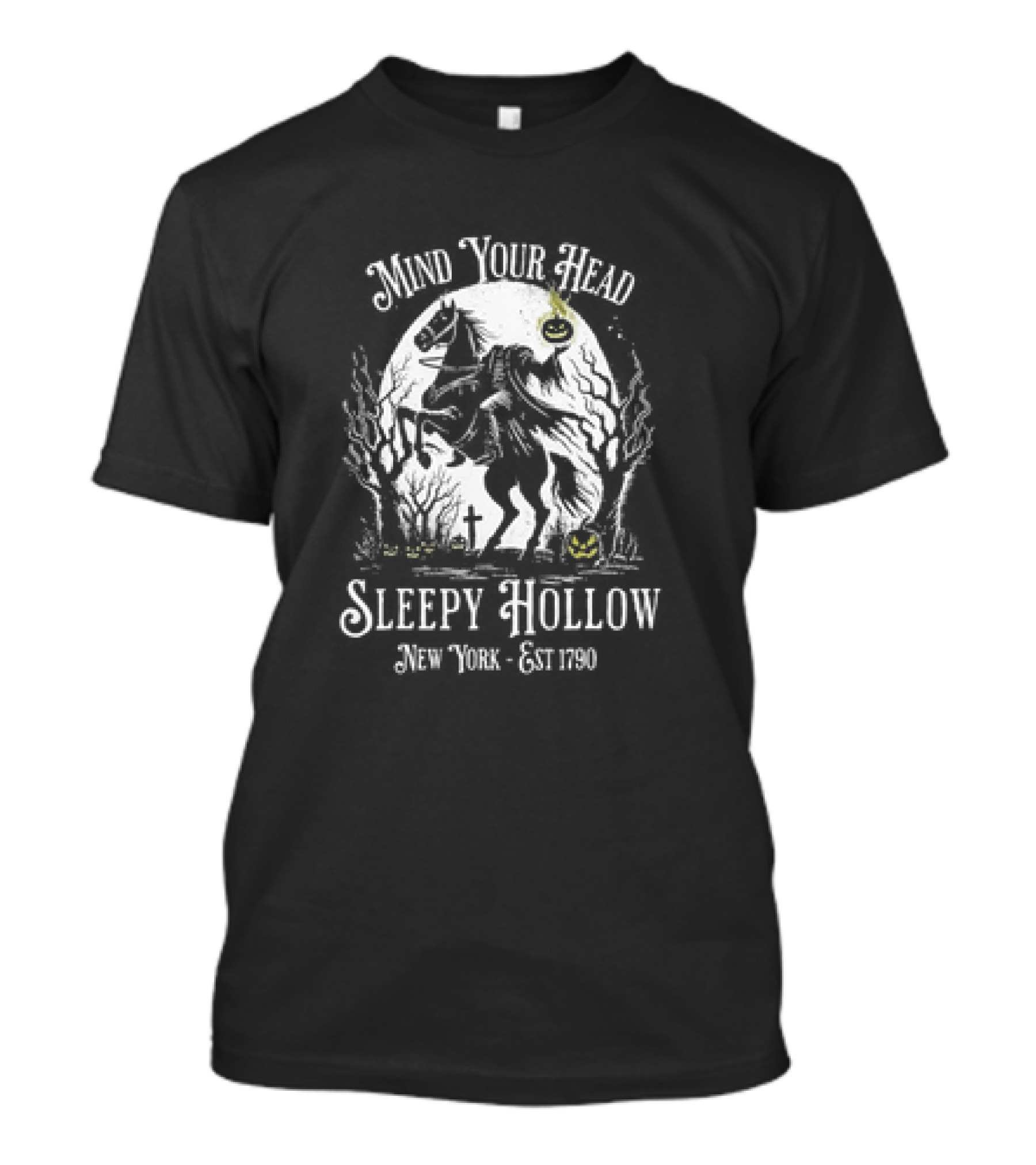 Mind Your Head Sleepy Hollow Headless Horseman New York Est 1790 Vintage T-Shirt