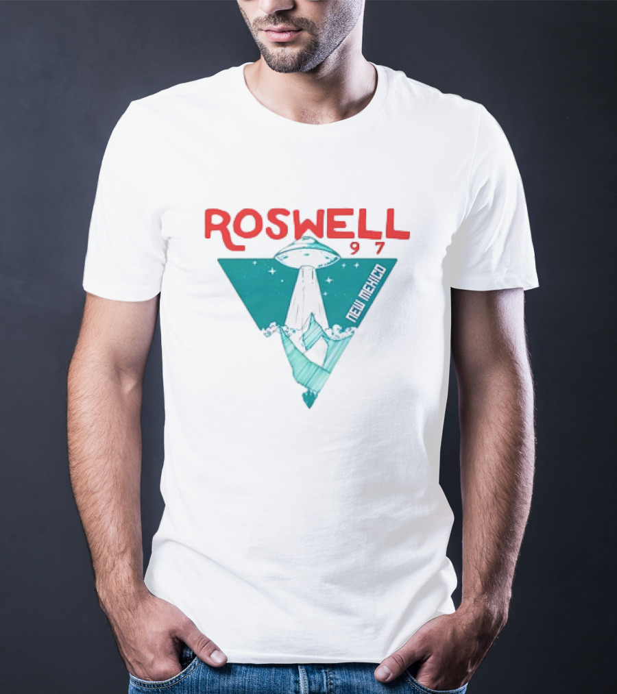 Roswell New Mexico 97 UFO Beam Flying Saucer Abduction T-Shirt