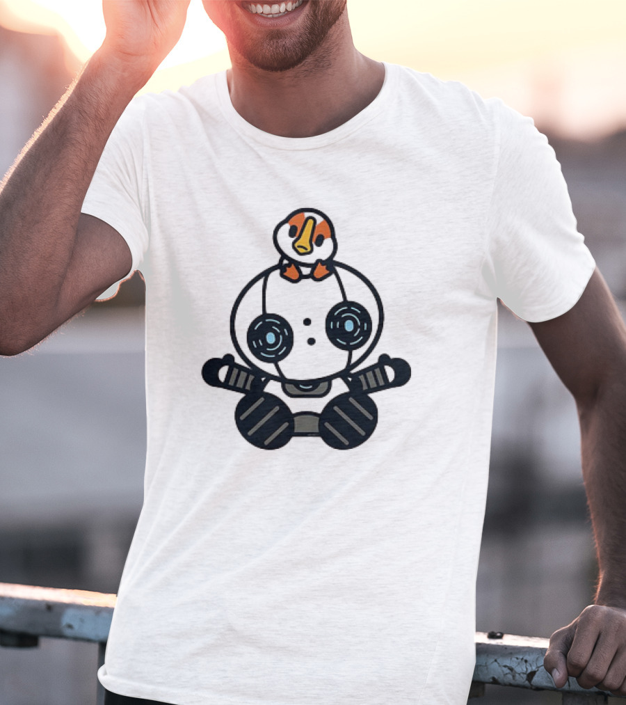 Roz And Brightbill The Wild Robot Hello Gosling Kawaii T-Shirt