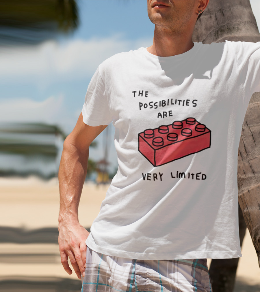 The Possibilities Are Very Limited Red Brick Block T-Shirt