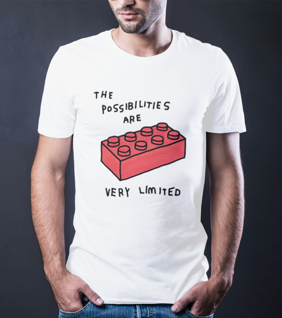 The Possibilities Are Very Limited Red Brick Block T-Shirt