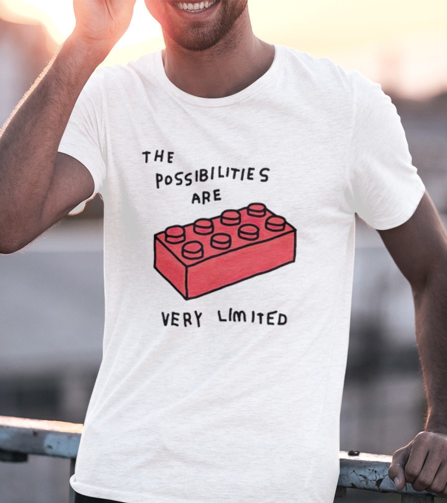 The Possibilities Are Very Limited Red Brick Block T-Shirt