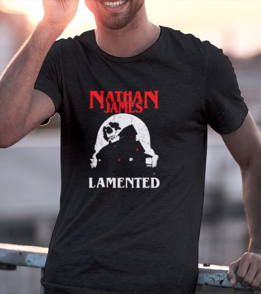 Nathan James Lamented Haunted Skull House T-Shirt