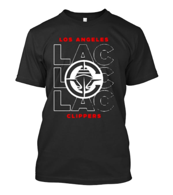 Los Angeles Clippers LAC City Emblem Black T-Shirt