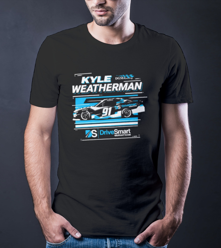 Kyle Weatherman 91 DGM Racing DriveSmartWARRANTY.COM T-Shirt