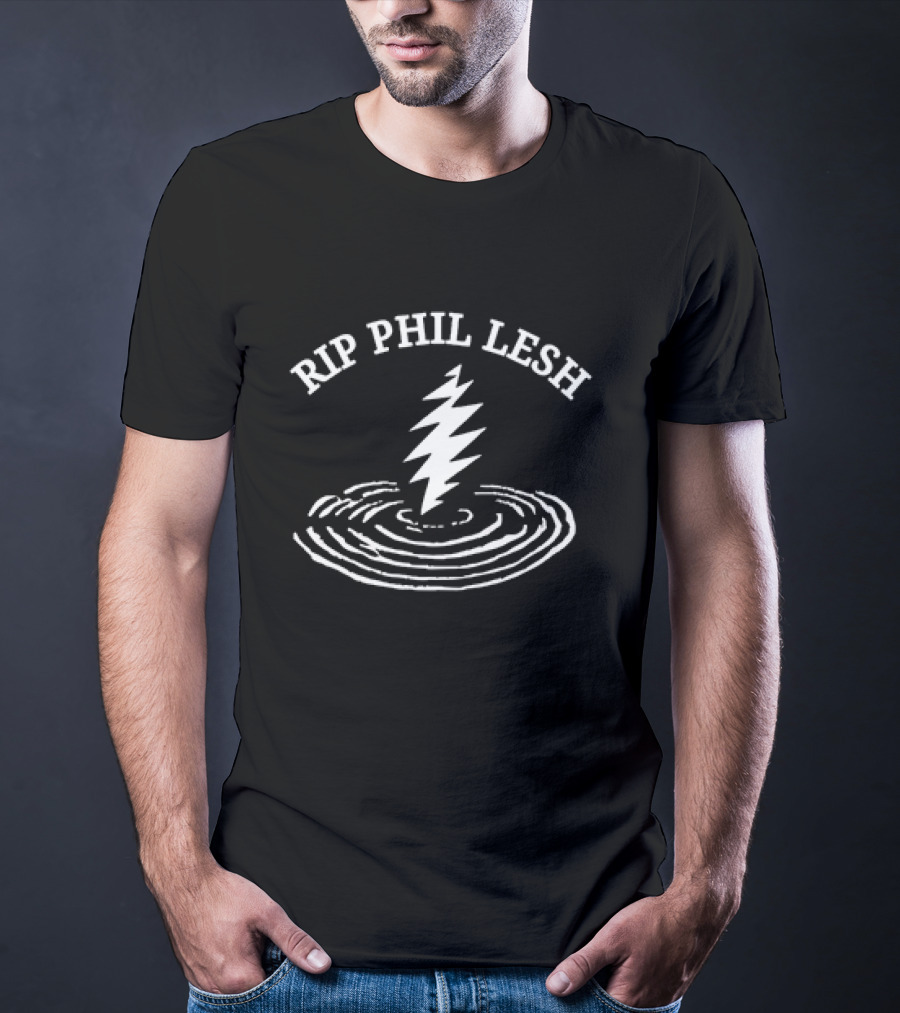 Rip Phil Lesh Grateful Dead Lightning Ripple T-Shirt