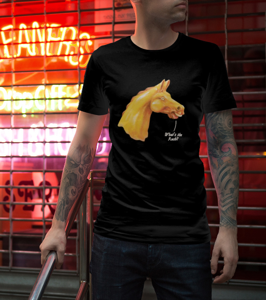 We Live In Time Carousel Horse What's The Rush T-Shirt