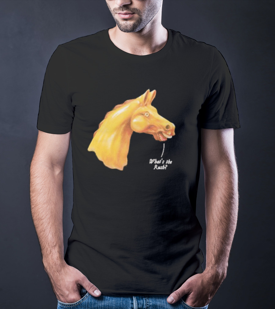 We Live In Time Carousel Horse What's The Rush T-Shirt